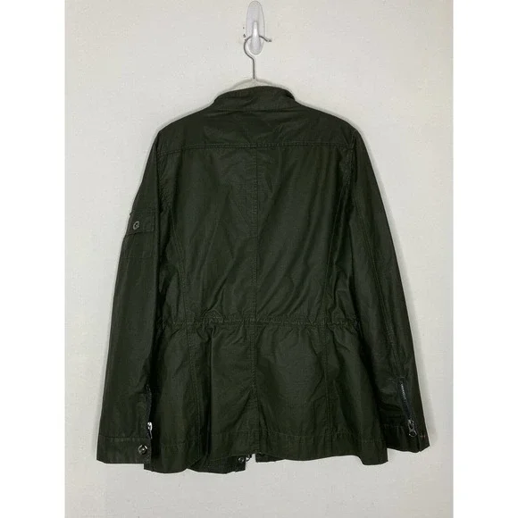 The Fillmore Women's Olive Full Zip Military Bomber Jacket Sz Large - Picture 8 of 8